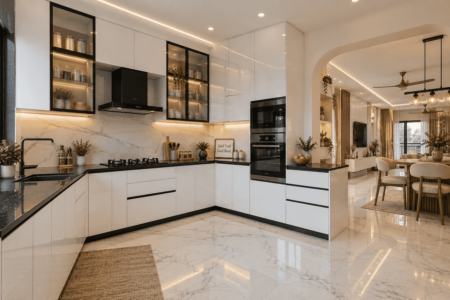 Modular kitchen by Urbanline Interiors